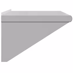 vidaXL Wall Shelf Floating Shelf Wall Storage Shelf Silver Stainless Steel - 75 x 45 x 31 cm - Additional view 5