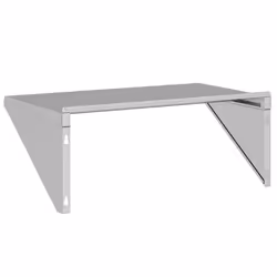 vidaXL Wall Shelf Floating Shelf Wall Storage Shelf Silver Stainless Steel - 75 x 45 x 31 cm - Additional view 6
