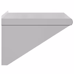vidaXL Wall Shelf Floating Shelf Wall Storage Shelf Silver Stainless Steel - 50 x 45 x 31 cm - Additional view 5