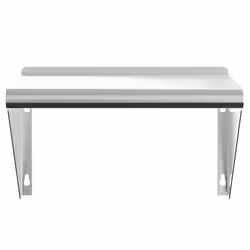 vidaXL Wall Shelf Floating Shelf Wall Storage Shelf Silver Stainless Steel - 50 x 30 x 31 cm