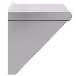 vidaXL Wall Shelf Floating Shelf Wall Storage Shelf Silver Stainless Steel - 50 x 30 x 31 cm - Additional view 4