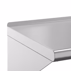 vidaXL Wall Shelf Floating Shelf Wall Storage Shelf Silver Stainless Steel - 50 x 30 x 31 cm - Additional view 7
