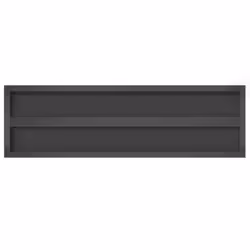 vidaXL Wall Shelves Floating Shelf Wall Storage Shelf 2 pcs Stainless Steel - black, 100 x 30 x 3 cm - Additional view 7
