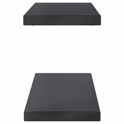 vidaXL Wall Shelves Floating Shelf Wall Storage Shelf 2 pcs Stainless Steel - black, 100 x 23.5 x 3 cm - Additional view 4