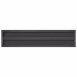 vidaXL Wall Shelves Floating Shelf Wall Storage Shelf 2 pcs Stainless Steel - black, 100 x 23.5 x 3 cm - Additional view 6