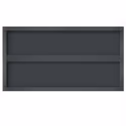 vidaXL Wall Shelves Floating Shelf Wall Storage Shelf 2 pcs Stainless Steel - black, 75 x 40 x 3 cm - Additional view 7