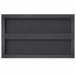 vidaXL Wall Shelves Floating Shelf Wall Storage Shelf 2 pcs Stainless Steel - black, 75 x 30 x 3 cm - Additional view 7