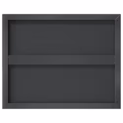 vidaXL Wall Shelves Floating Shelf Wall Storage Shelf 2 pcs Stainless Steel - black, 50 x 40 x 3 cm - Additional view 7