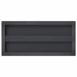 vidaXL Wall Shelves Floating Shelf Wall Storage Shelf 2 pcs Stainless Steel - black, 50 x 23.5 x 3 cm - Additional view 6