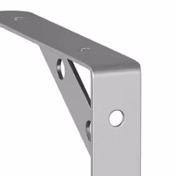 vidaXL Shelf Brackets Wall Mounted Shelf Support 4 pcs Silver Stainless Steel - silver, 15 x 2.5 x 11.5 cm - Additional view 10