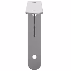 vidaXL Shelf Brackets Wall Mounted Shelf Support 4 pcs Silver Stainless Steel - Additional view 5