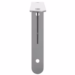 vidaXL Shelf Brackets Wall Mounted Shelf Support 4 pcs Silver Stainless Steel - silver, 23.5 x 2.5 x 15.5 cm - Additional view 5