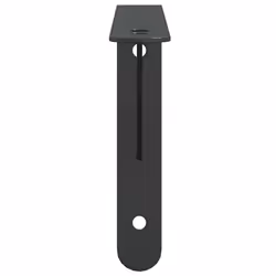 vidaXL Shelf Brackets Wall Mounted Shelf Support 4 pcs Silver Stainless Steel - black, 23.5 x 2.5 x 15.5 cm