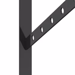vidaXL Shelf Brackets Wall Mounted Shelf Support 4 pcs Silver Stainless Steel - black, 23.5 x 2.5 x 15.5 cm - Additional view 6
