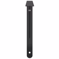 vidaXL Shelf Brackets Wall Mounted Shelf Support 4 pcs Silver Stainless Steel - black, 40 x 2.5 x 25 cm - Additional view 4