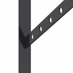 vidaXL Shelf Brackets Wall Mounted Shelf Support 4 pcs Silver Stainless Steel - black, 40 x 2.5 x 25 cm - Additional view 7