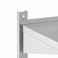 vidaXL Wall Shelf Floating Shelf Storage Shelf Rack Silver Stainless Steel - 50 x 30 x 60 cm - Additional view 7