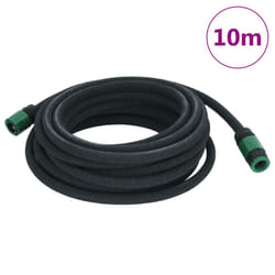 vidaXL Garden Soaker Hose Weeping Pipe Drip Hose Irrigation Pipe Black Rubber - without accessories, 10 m