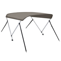 vidaXL Bimini Top Water Resistant Anti-UV Boat Canopy Canvas Cover Canopy - grey, 178 x 138 x 96 cm