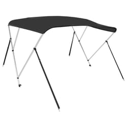 vidaXL Bimini Top Water Resistant Anti-UV Boat Canopy Canvas Cover Canopy - black, 183 x 152 x 133 cm