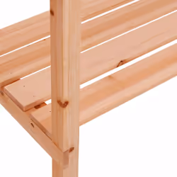 vidaXL Plant Table with Shelves Plant Stand Flower Stand Brown Solid Wood Fir - Additional view 7