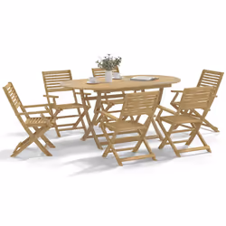 VidaXL 3214227 outdoor chair Terrace Acacia wood - Additional view 2