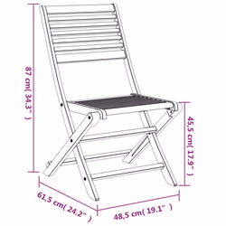 VidaXL 3214228 outdoor chair Terrace Acacia wood - Additional view 7