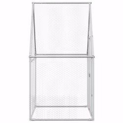 vidaXL Chicken Cage Farm Chicken Coop Chicken Run Cage Silver Galvanised Steel - Additional view 6