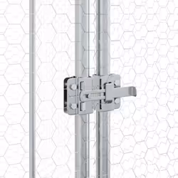 vidaXL Chicken Cage Farm Chicken Coop Chicken Run Cage Silver Galvanised Steel - Additional view 7