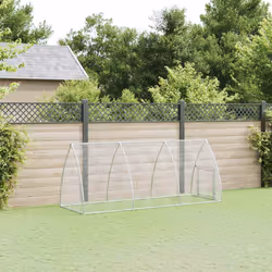 vidaXL Chicken Cage Farm Chicken Coop Chicken Run Cage Silver Galvanised Steel