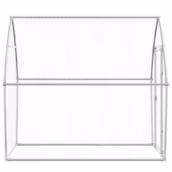 vidaXL Chicken Cage Farm Chicken Coop Chicken Run Cage Silver Galvanised Steel - Additional view 4