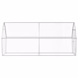 vidaXL Chicken Cage Farm Chicken Coop Chicken Run Cage Silver Galvanised Steel - Additional view 4