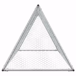 vidaXL Chicken Cage Farm Chicken Coop Chicken Run Cage Silver Galvanised Steel - Additional view 4