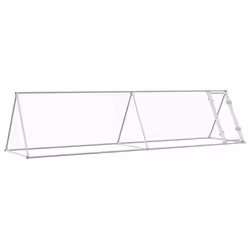 vidaXL Chicken Cage Farm Chicken Coop Chicken Run Cage Silver Galvanised Steel