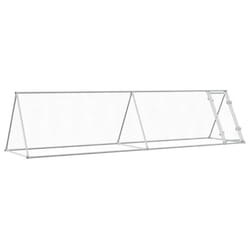 vidaXL Chicken Cage Farm Chicken Coop Chicken Run Cage Silver Galvanised Steel