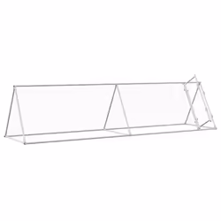 vidaXL Chicken Cage Farm Chicken Coop Chicken Run Cage Silver Galvanised Steel