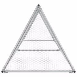 vidaXL Chicken Cage Farm Chicken Coop Chicken Run Cage Silver Galvanised Steel