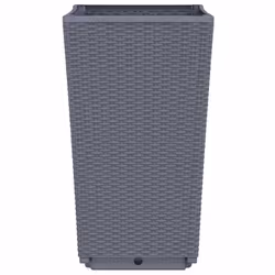 vidaXL Garden Planters Plant Pot Flower Pot Outdoor Planter 2 pcs Blue Grey PP - Additional view 4