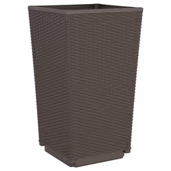 vidaXL Garden Planters Outdoor Flower Pot Herb Planter Pot Box 4 pcs Brown PP - Additional view 6