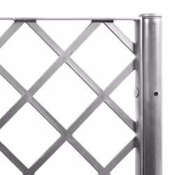 vidaXL Garden Planter with Trellis Patio Flower Pot Planter Box Light Grey PP - Additional view 6