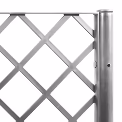 vidaXL Garden Planter with Trellis Patio Flower Pot Planter Box Light Grey PP - Additional view 7