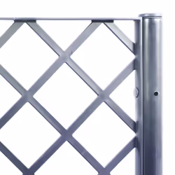 vidaXL Garden Planter with Trellis Patio Flower Pot Planter Box Light Grey PP - grey, 80 x 40 x 142 cm - Additional view 6