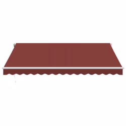 vidaXL Automatic Retractable Awning Outdoor Privacy Screen Burgundy 400x300 cm