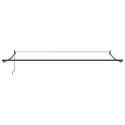 vidaXL Retractable Awning Door Canopy Garden Patio Awning Fabric and Aluminium - burgundy, 400 x 300 cm - Additional view 4