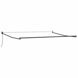 vidaXL Retractable Awning Door Canopy Garden Patio Awning Fabric and Aluminium - burgundy, 400 x 300 cm - Additional view 6