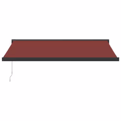 vidaXL Manual Cassette Awning Retractable Window Canopy Shade Patio Awning - burgundy, 400 x 300 cm - Additional view 2