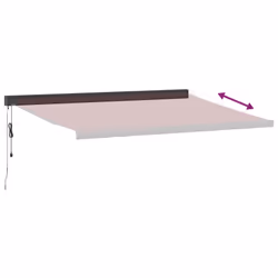 vidaXL Motorised Cassette Awning Retractable Awning Canopy Outdoor Awning - burgundy, 400 x 300 cm - Additional view 4