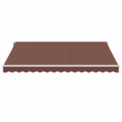 vidaXL Automatic Retractable Awning Outdoor Privacy Screen Brown 400x300 cm - Additional view 2