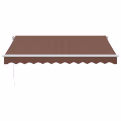 vidaXL Manual Retractable Awning Privacy Screen Sunshade Brown 300x250 cm - Additional view 2