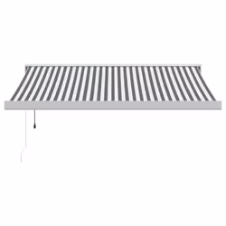 vidaXL Motorised Cassette Awning Retractable Awning Canopy Outdoor Awning - white and anthracite, 300 x 250 cm - Additional view 2